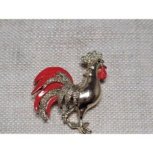 Vintage GERRY'S Rooster Pin / Brooch